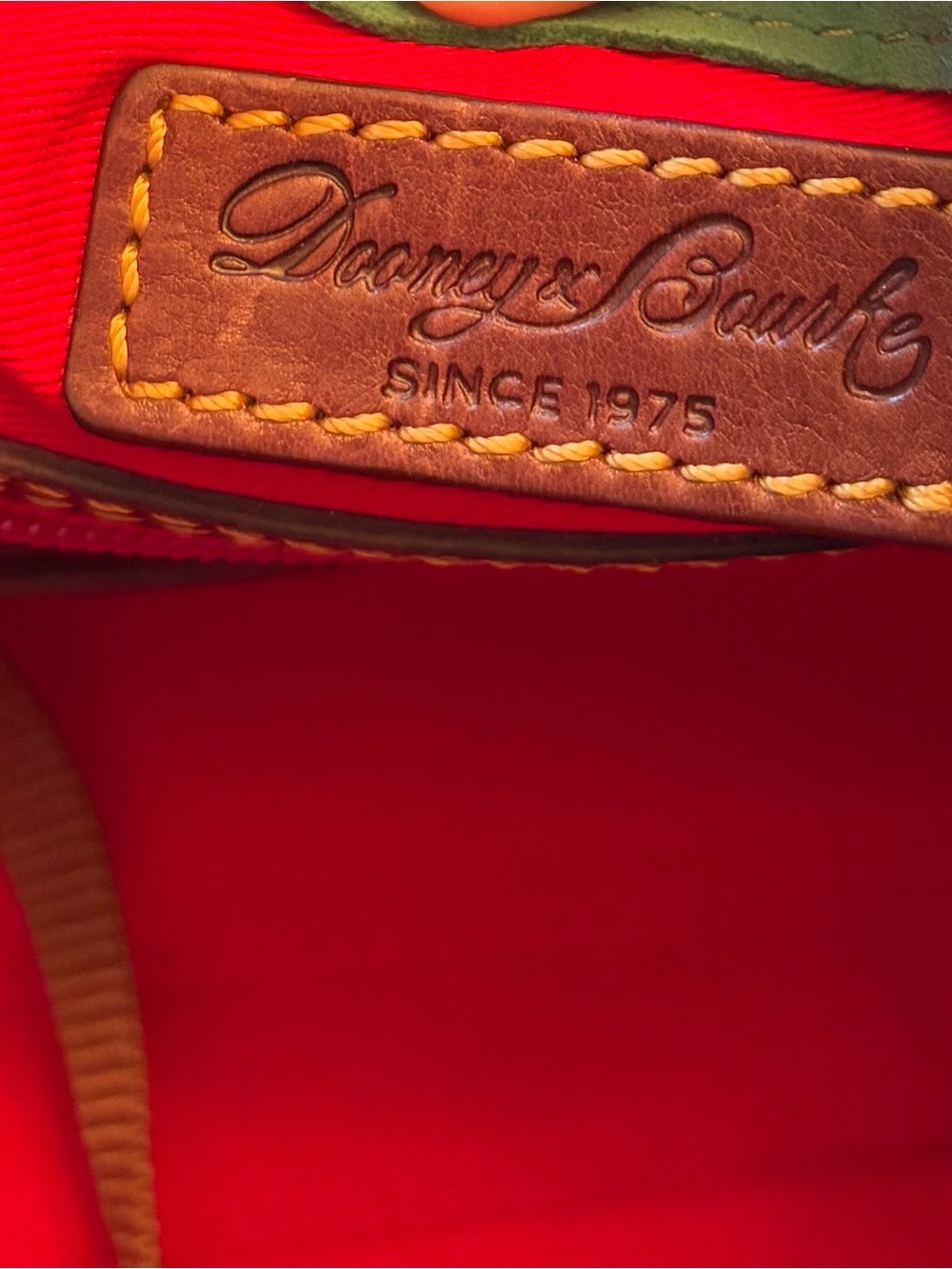 Dooney & Bourke Chestnut Brown Florentine Mini Satchel. - Picture 8 of 9